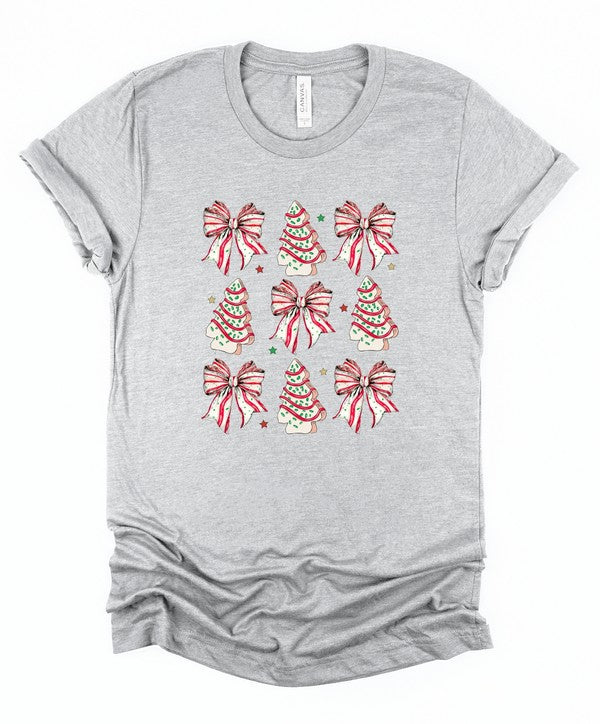 Coquette Christmas Tree Cake Graphic Tee